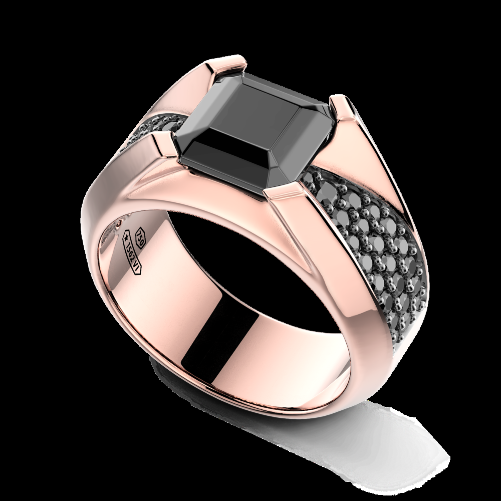 Zancan Anello Zancan in oro 18kt con diamante nero Latest fashion
