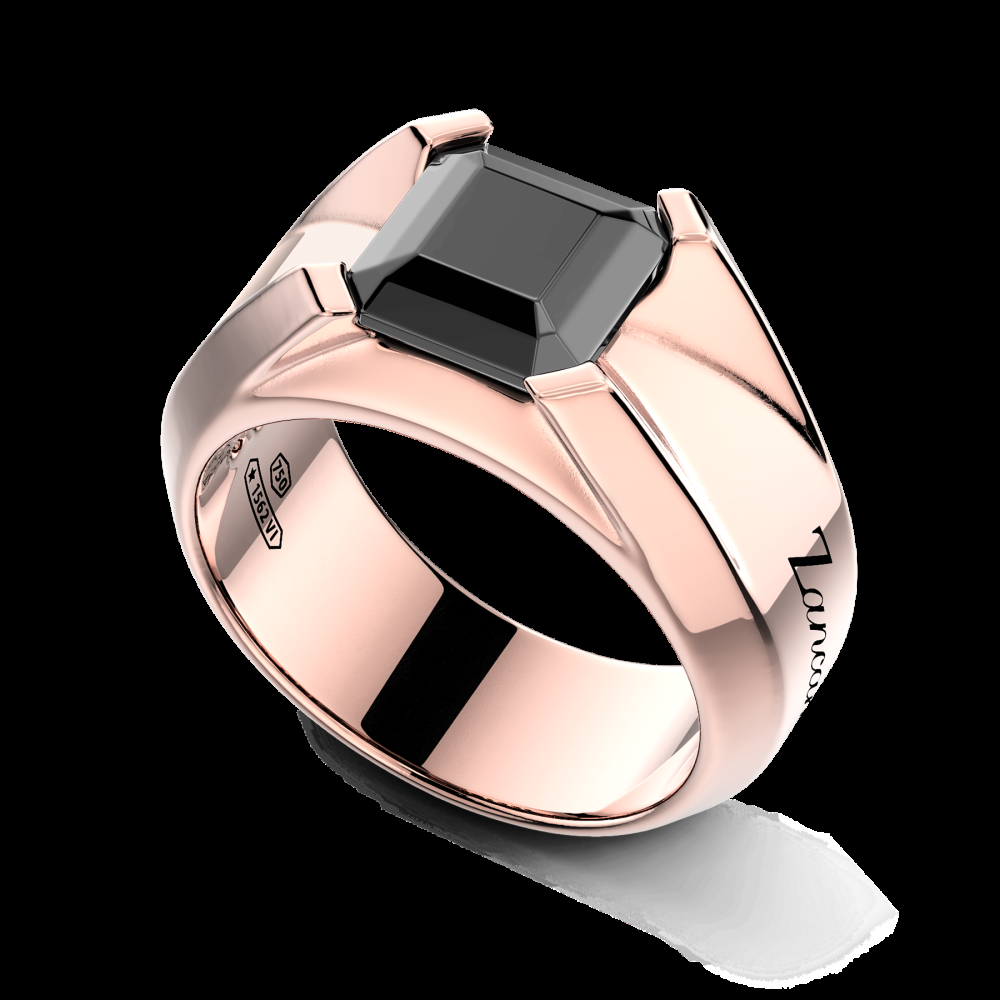 Zancan Anello Zancan in oro 18kt con diamante nero Offerta temporanea