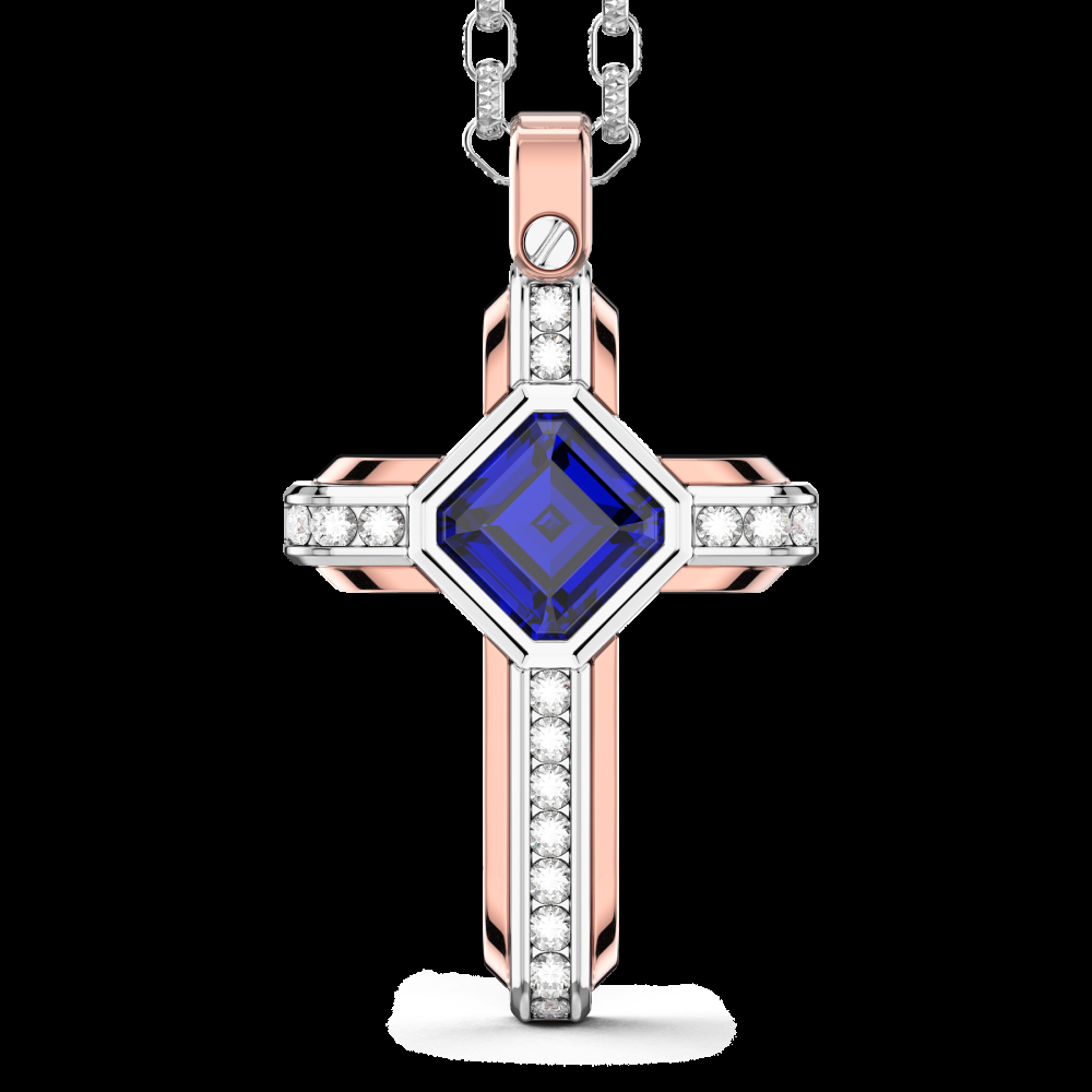 Zancan Collana Zancan in oro 18k con zaffiro blu Liquidazione