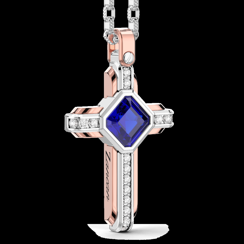 Zancan Collana Zancan in oro 18k con zaffiro blu Liquidazione