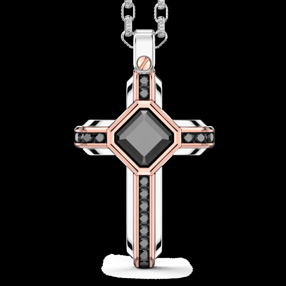 Zancan Collana Zancan in oro 18k con diamanti neri Comprane uno, ottenene uno gratis
