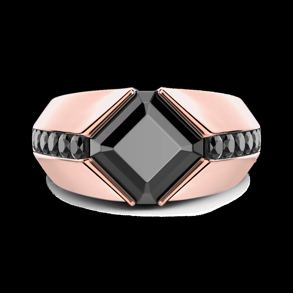Zancan Anello Zancan in oro 18kt con diamante nero Super Saving Price