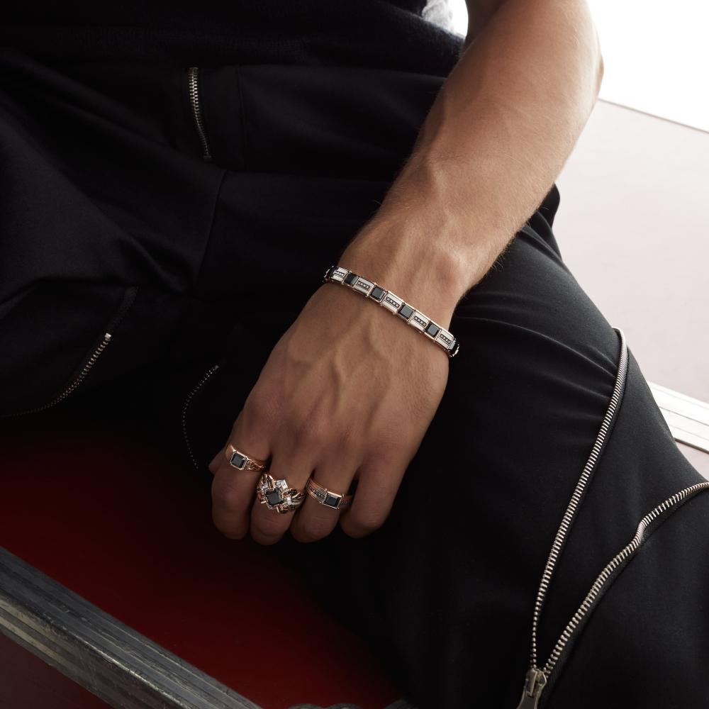 Zancan Bracciale Zancan in oro 18kt con diamanti neri Ultimi tre giorni