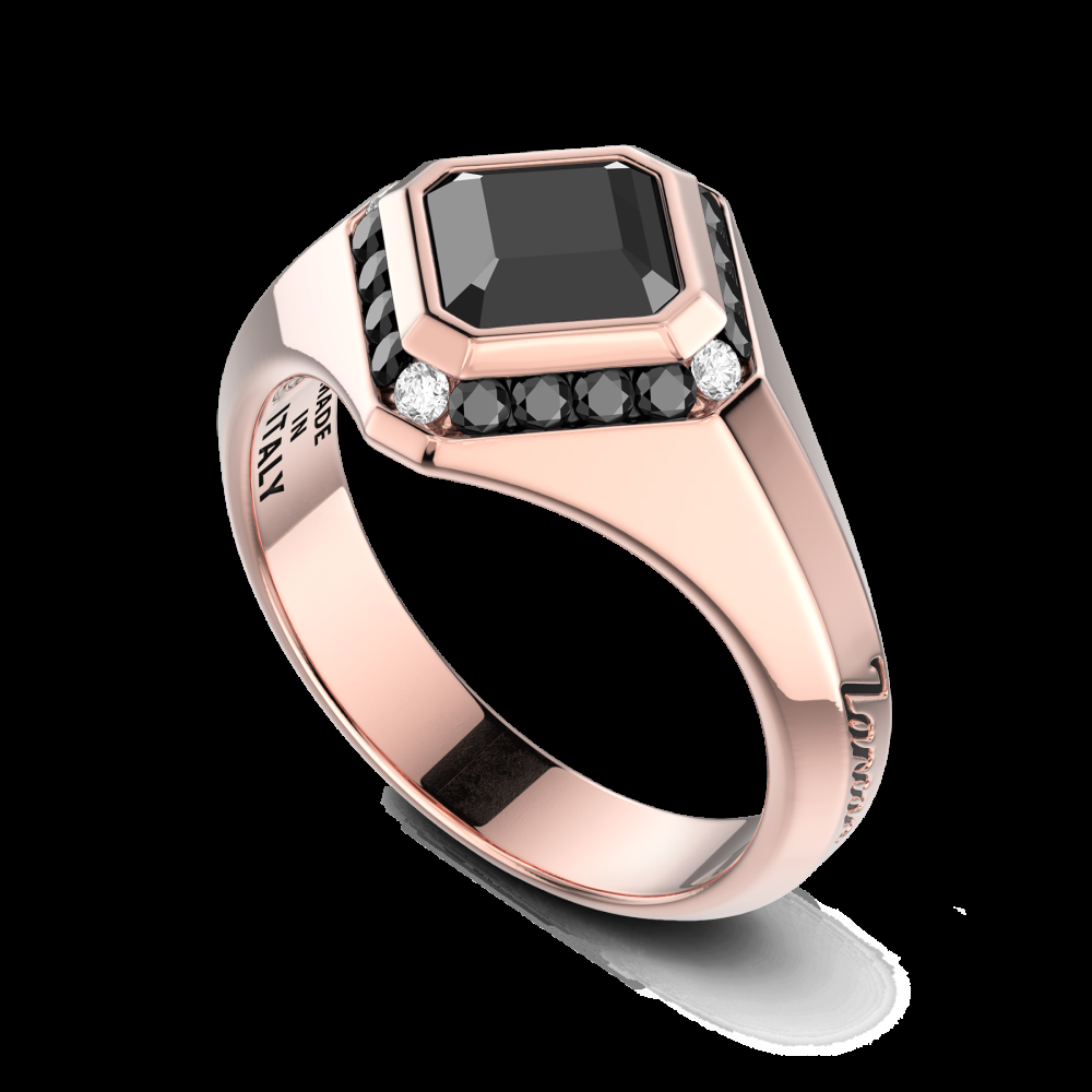 Zancan Anello Zancan in oro 18kt con diamante nero Latest stili