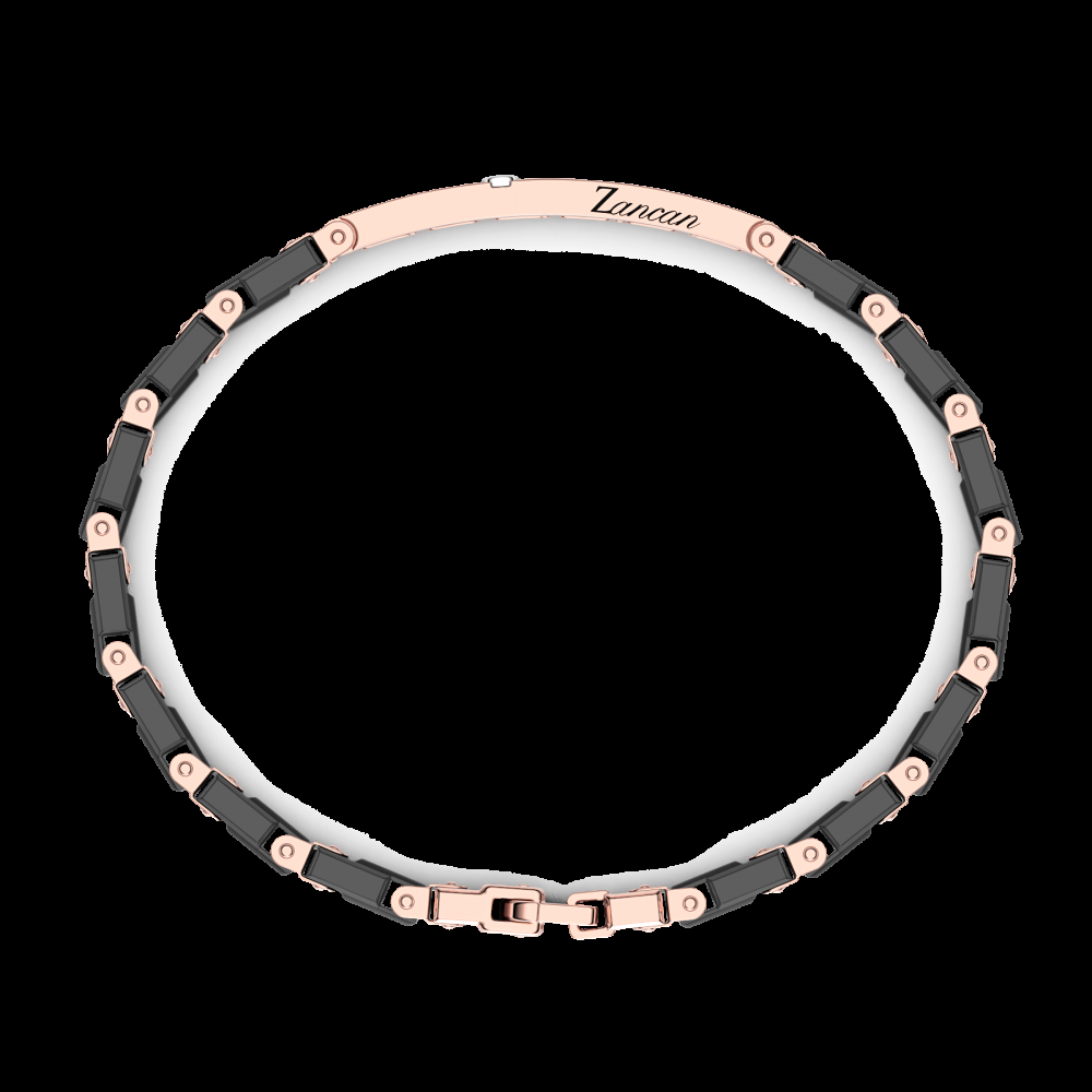 Zancan Bracciale Zancan in oro 18kt e ceramica nera Discount Store per i nuovi prodotti