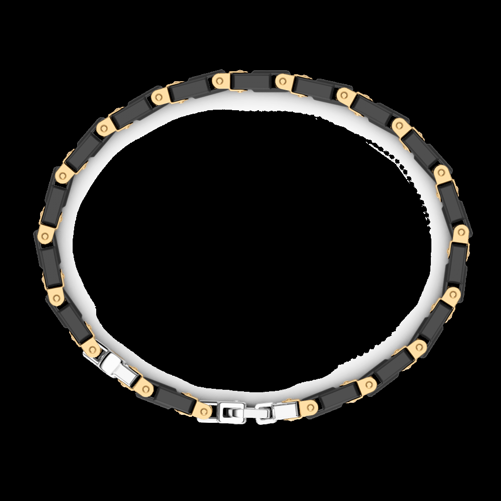 Zancan Bracciale Zancan in oro 18kt e ceramica nera Super sconto