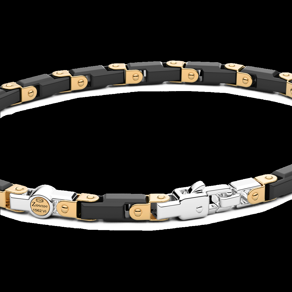 Zancan Bracciale Zancan in oro 18kt e ceramica nera Super sconto