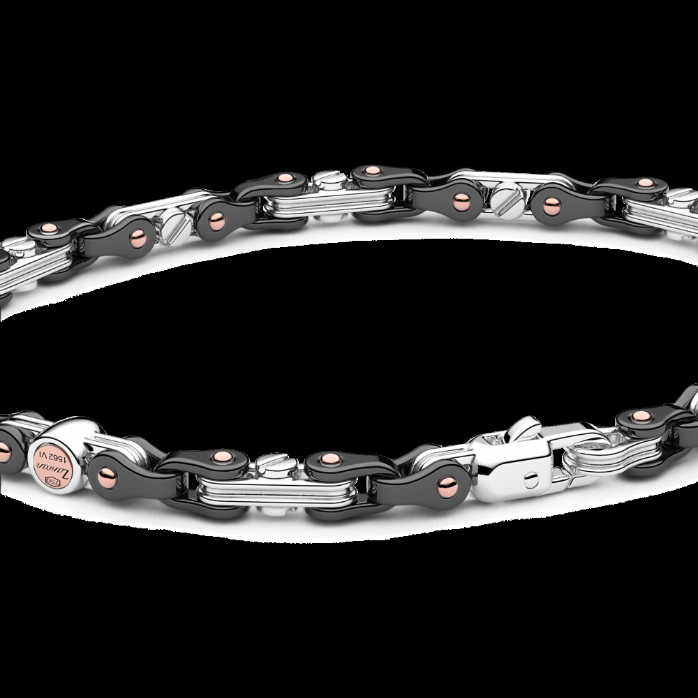 Zancan Bracciale Zancan in oro 18kt e ceramica nera In vendita