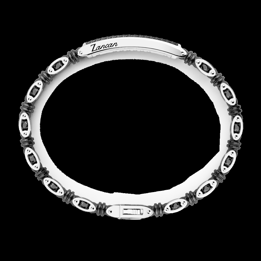 Zancan Bracciale Zancan in oro 18kt ceramica e diamanti Duty-free