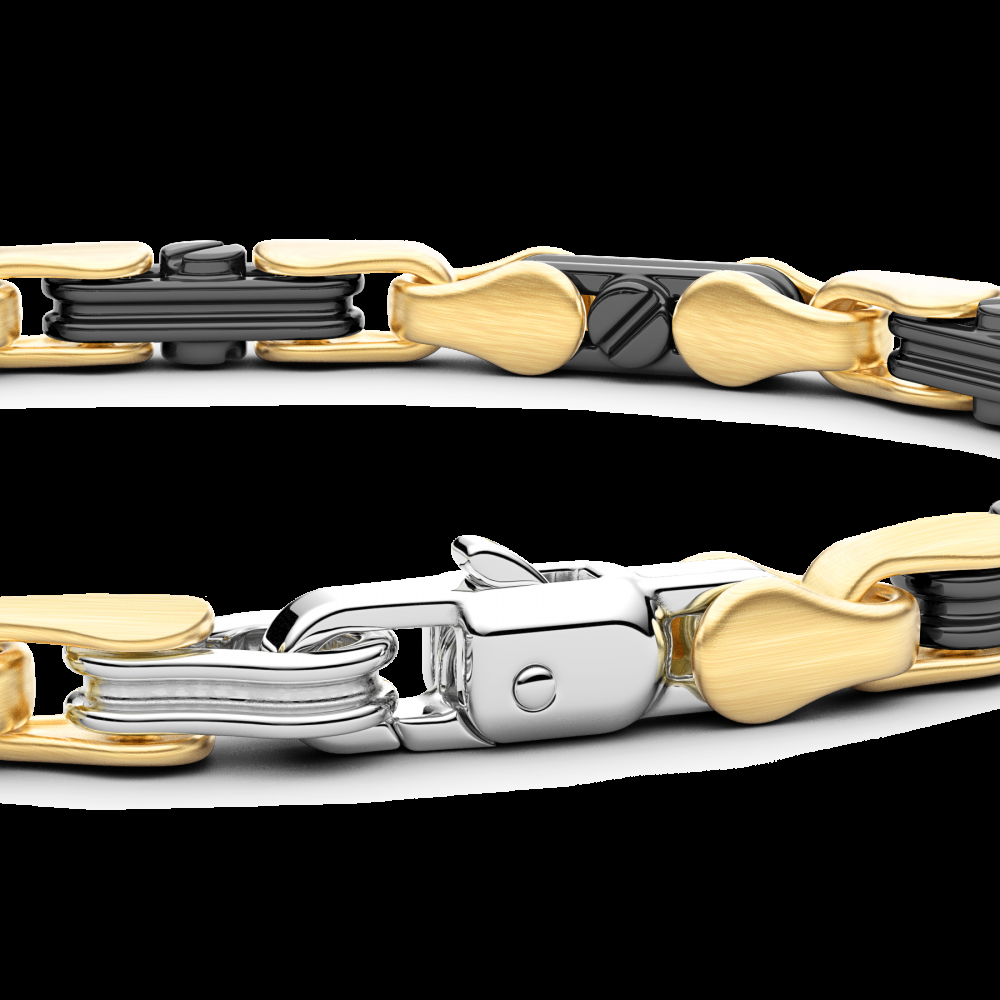 Zancan Bracciale Zancan in oro 18kt e ceramica nera 50% di sconto per tempo limitato