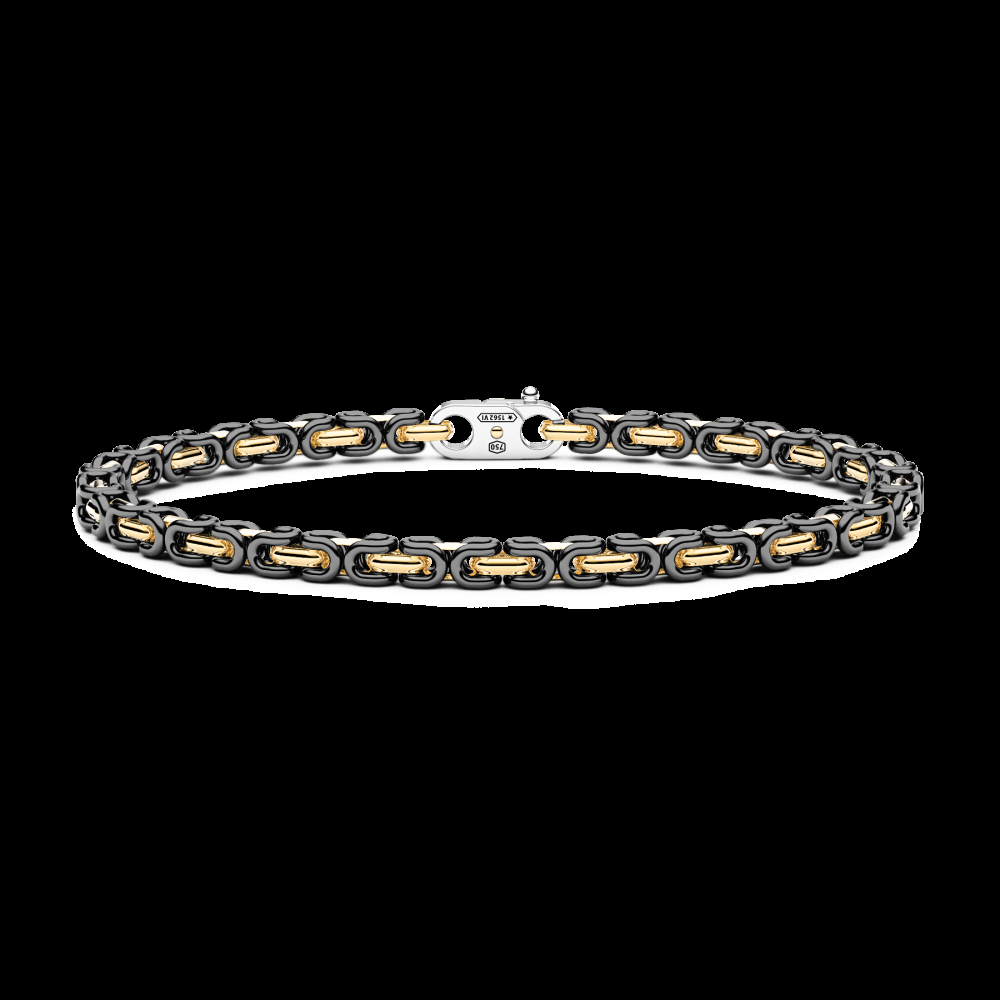 Zancan Bracciale Zancan in oro 18kt e ceramica nera Italy