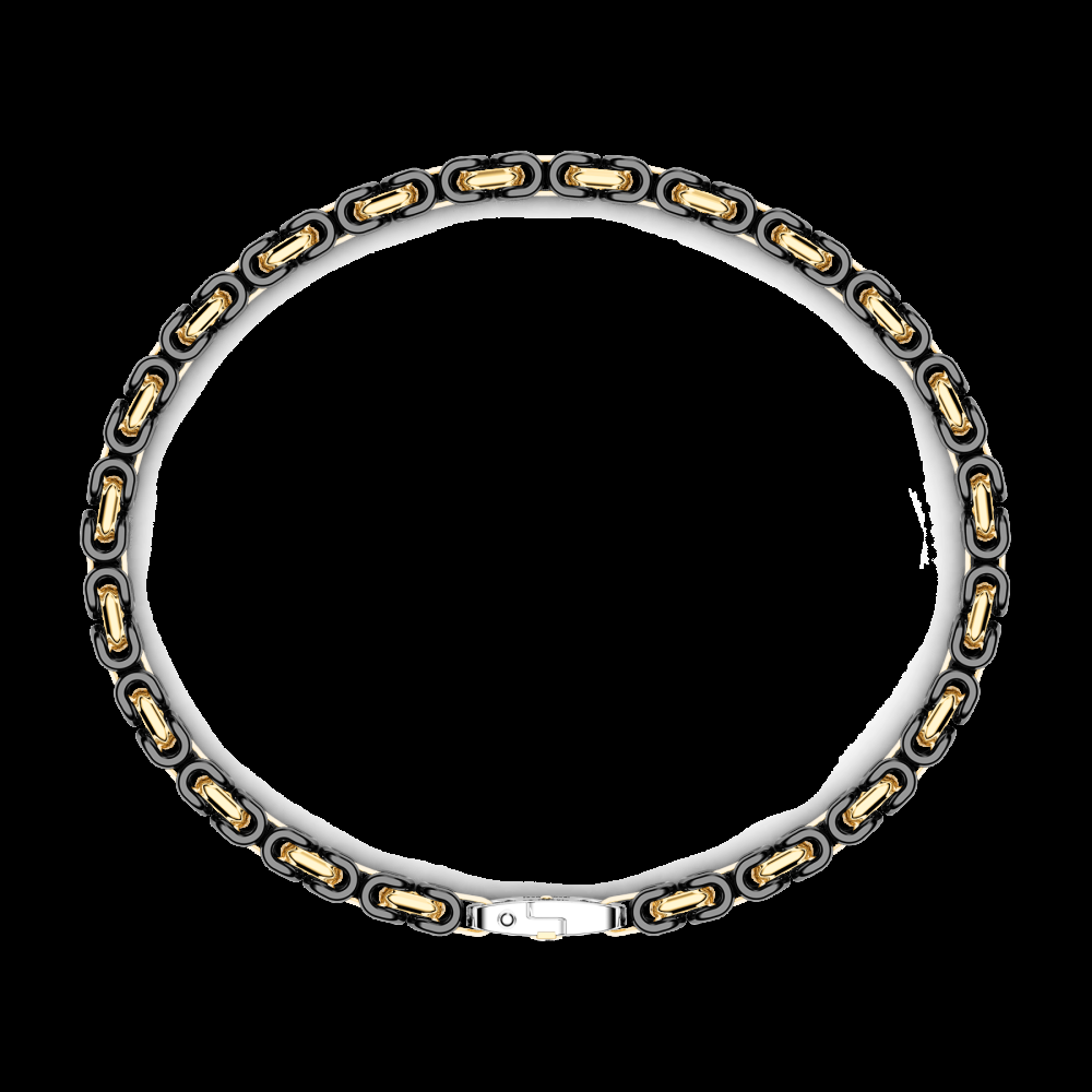 Zancan Bracciale Zancan in oro 18kt e ceramica nera Italy