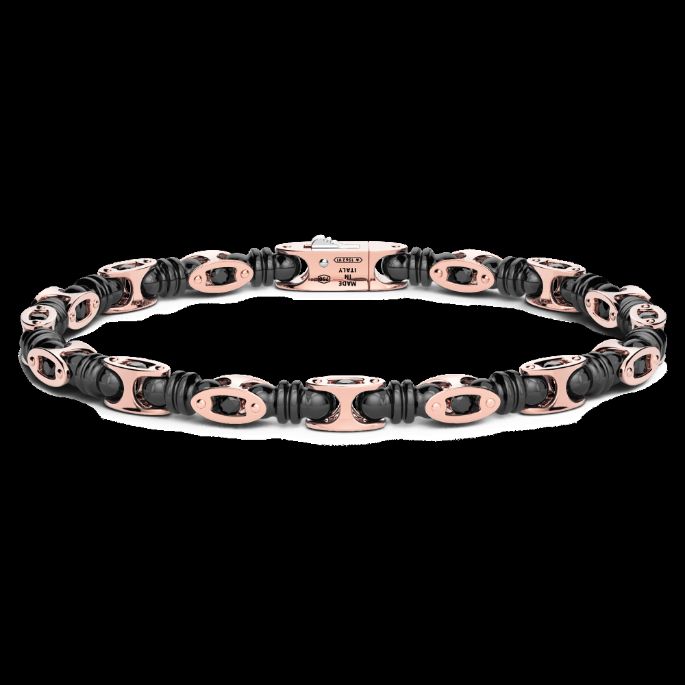 Zancan Bracciale Zancan in oro 18kt ceramica e diamanti Italia