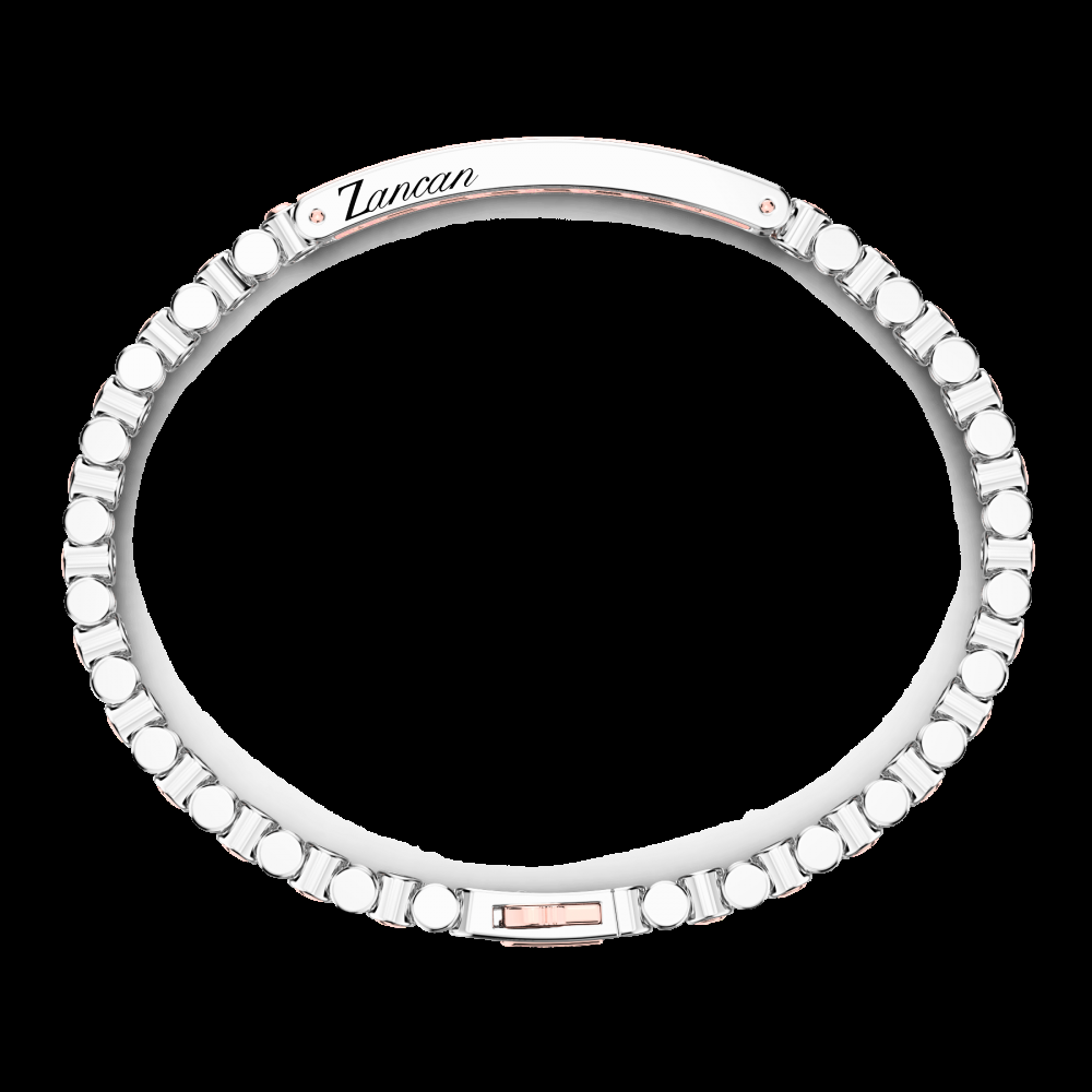 Zancan Bracciale Zancan in oro 18kt e diamanti neri Outlet
