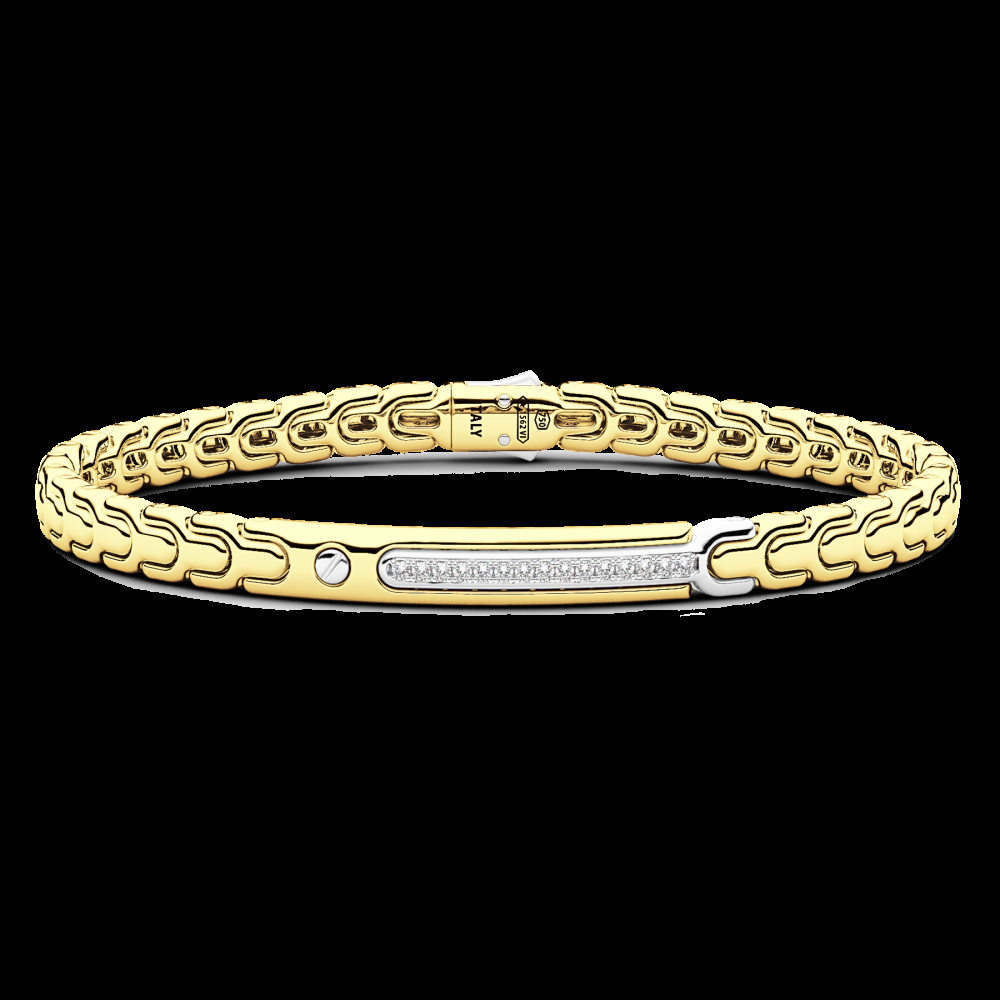 Zancan Bracciale Zancan in oro 18kt con targa e diamanti Offerte