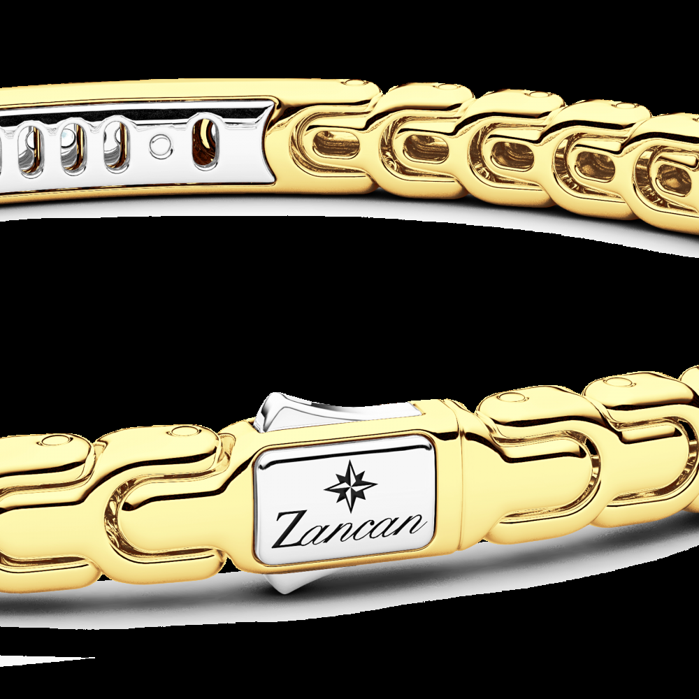 Zancan Bracciale Zancan in oro 18kt con targa e diamanti Offerte
