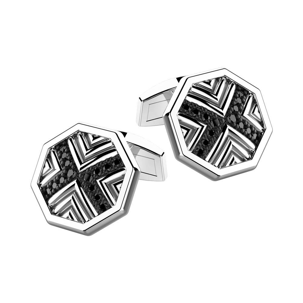 Zancan Gemelli Zancan in argento con pietre nere Vendita Economica