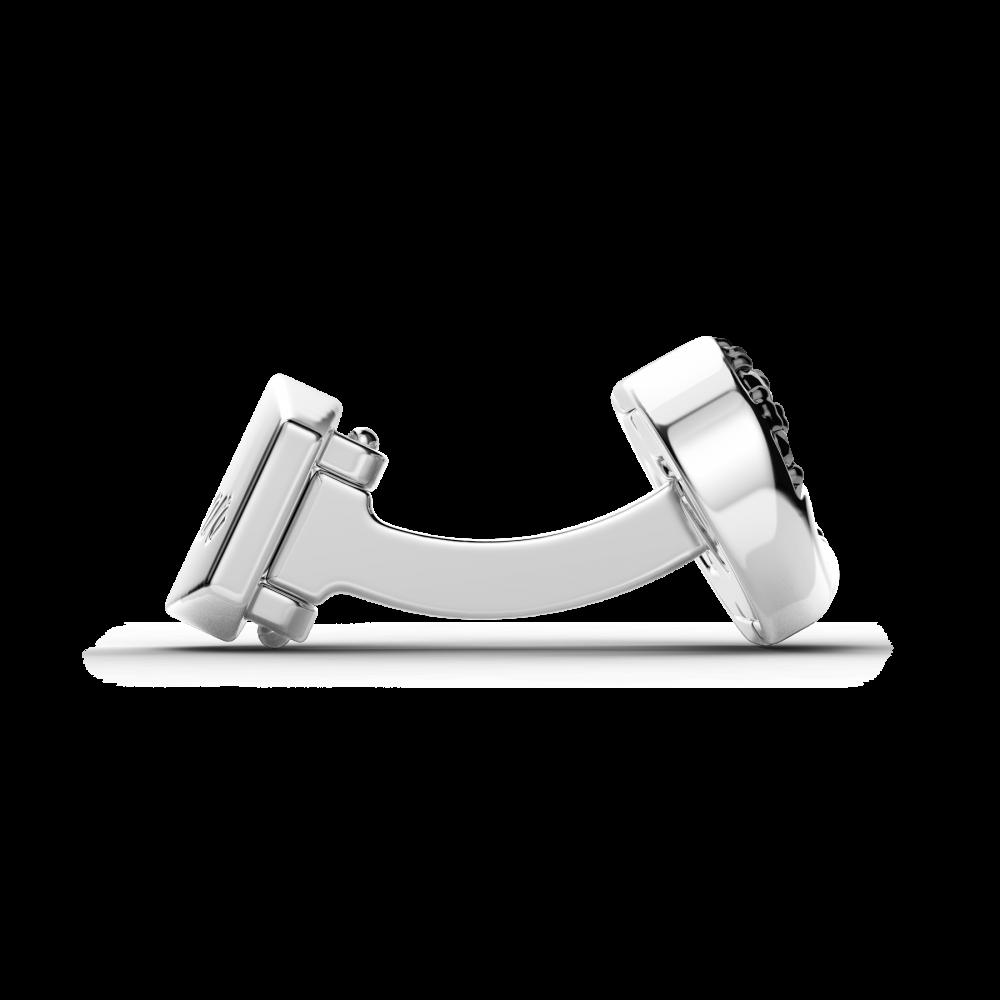 Zancan Gemelli Zancan in argento con pietre nere Offerta migliore
