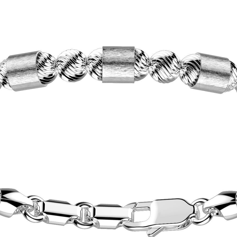 Zancan Bracciale Zancan in argento a sfere con inserti satinati Comprane uno, ottenene uno gratis