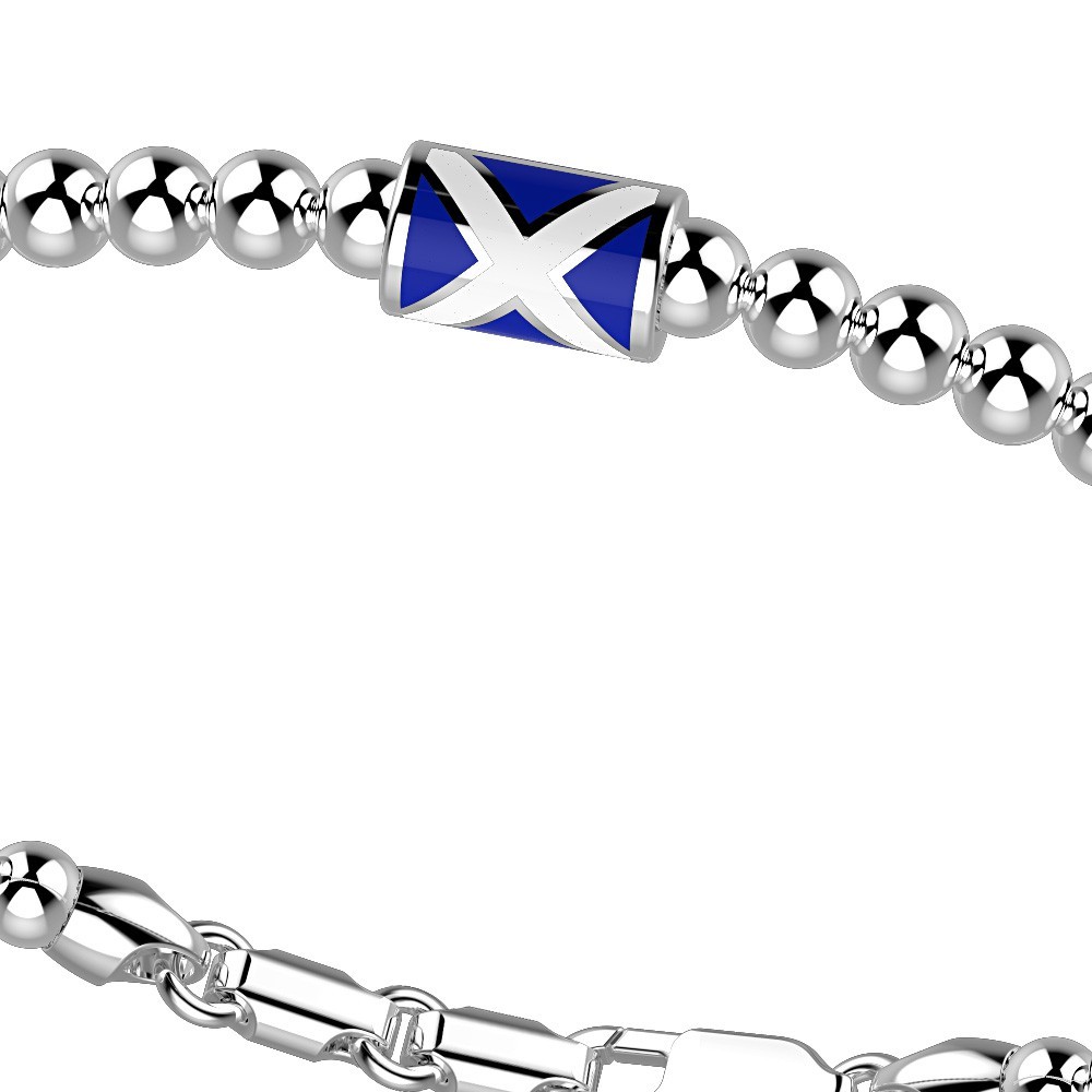 Zancan Bracciale Zancan in argento a sfere con bandiera nautica 50% di sconto con spedizione gratuita