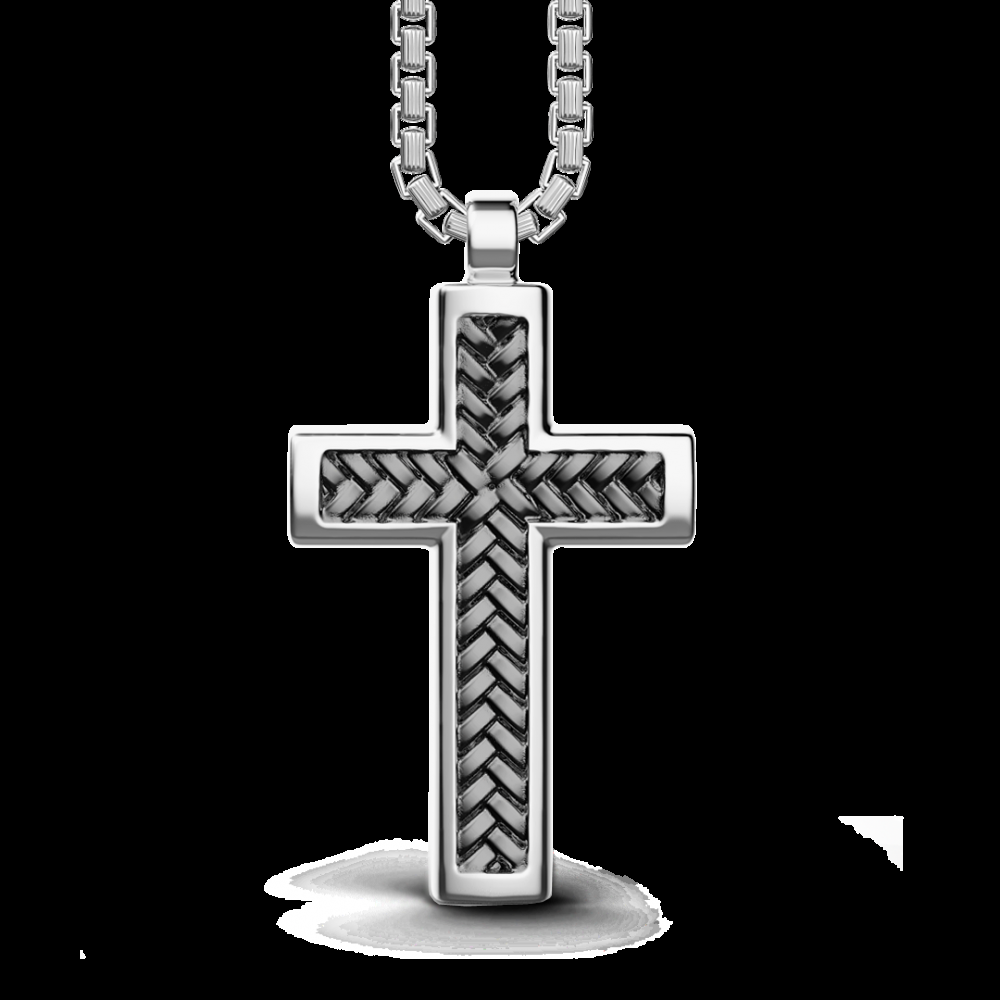 Zancan Collana Zancan in argento con pendente a croce In vendita