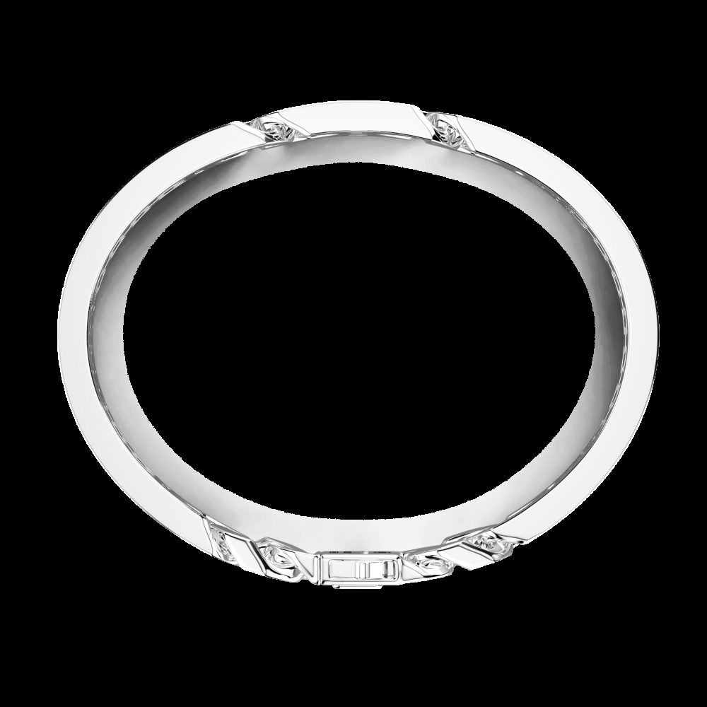Zancan Bracciale Zancan a schiava rigida e grumette morbida in argento con pietre Offerta esclusiva