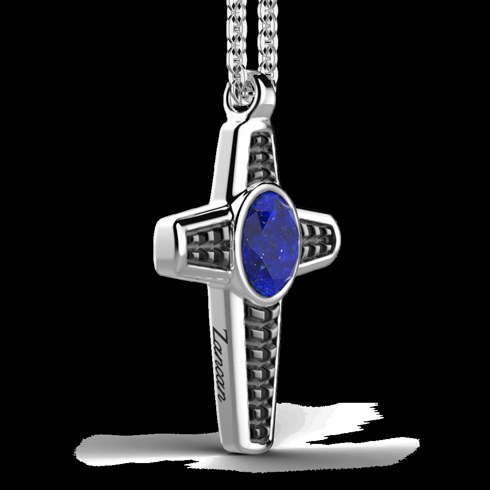 Zancan Collana in argento con pendente a croce e Lapis Comprane uno, ottenene uno gratis
