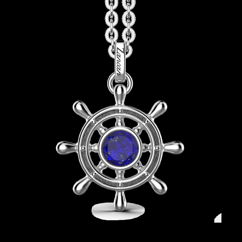 Zancan Collana con Lapis su pendente a timone Only for today