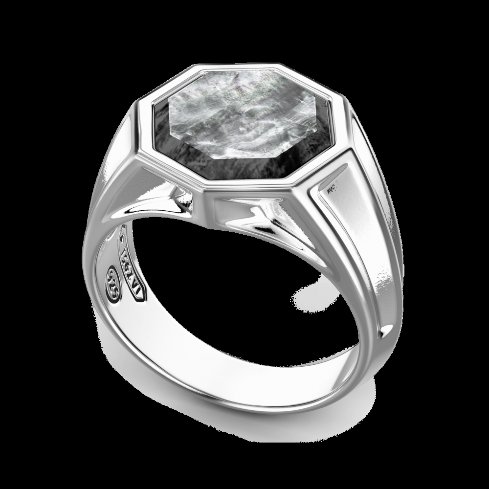 Zancan Anello chevalier Zancan in argento con madreperla Fino al 55% di sconto