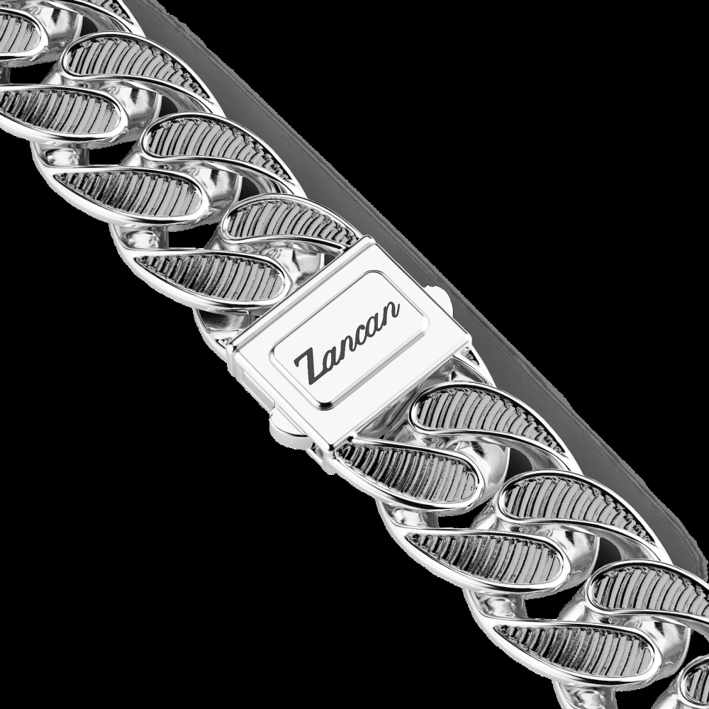 Zancan Collana a grumetta larga Zancan con finiture striate in colore nero 2025