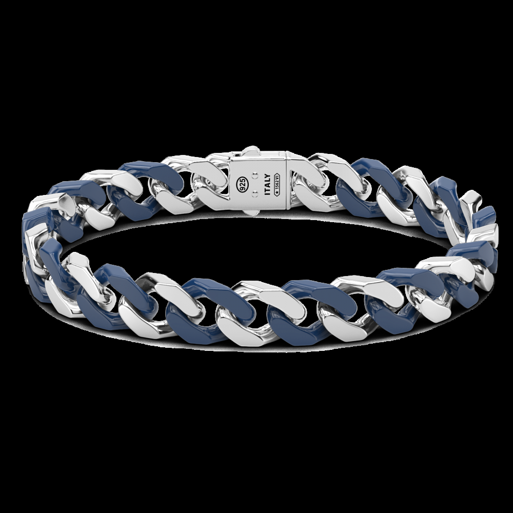 Zancan Bracciale a grumette Zanca in argento e ceramica