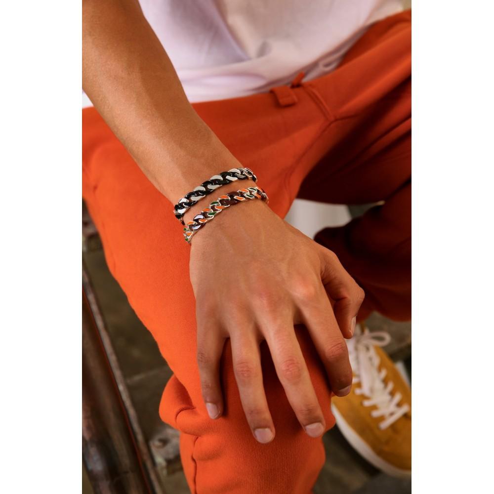 Zancan Bracciale a grumette Zanca in argento e ceramica Qualità