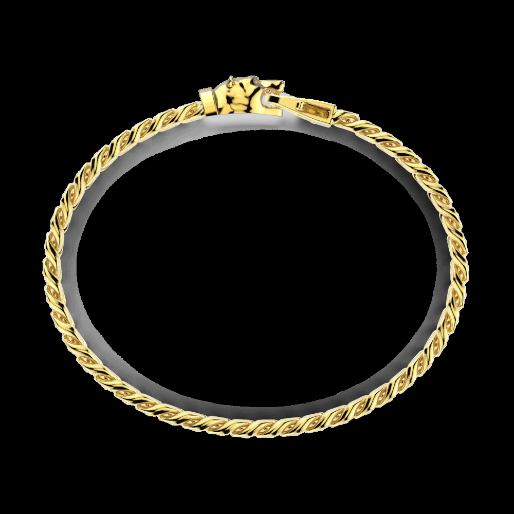 Zancan Bracciale a grumetta Zancan in argento con chiusura a testa d'orso Promozione