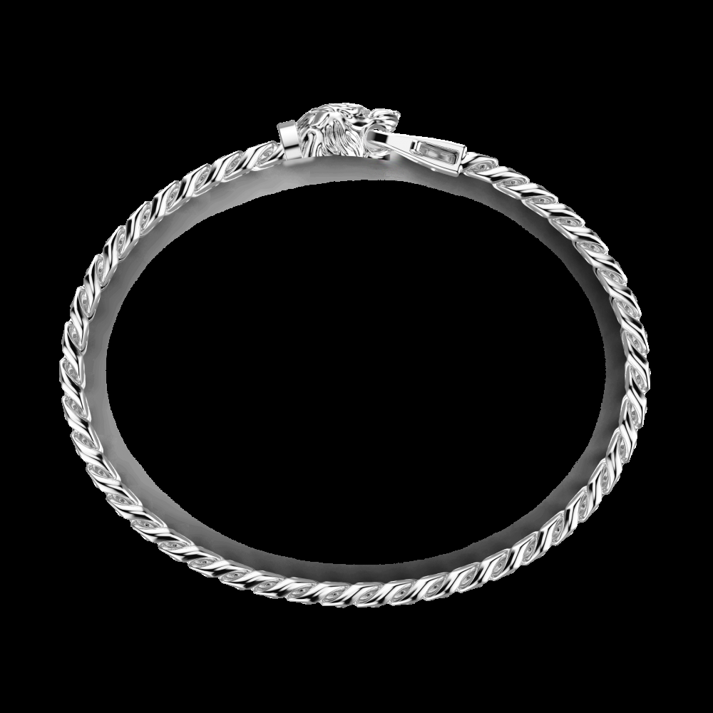 Zancan Bracciale a grumetta Zancan in argento con chiusura a testa di tigre Consegna Veloce