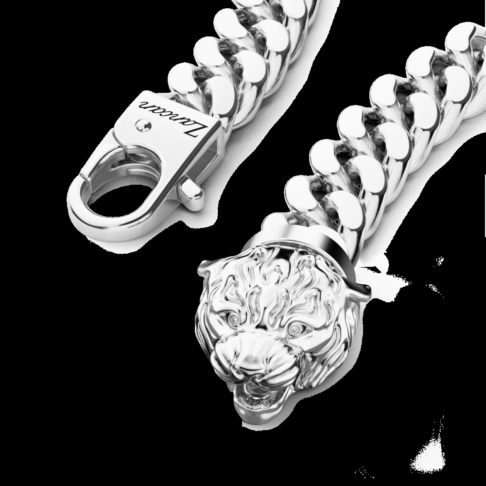 Zancan Bracciale a grumetta Zancan in argento con chiusura a testa di tigre Consegna Veloce