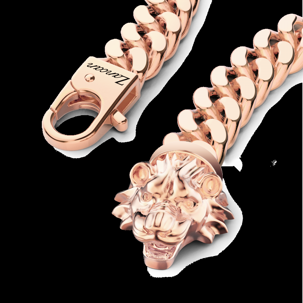 Zancan Bracciale a grumetta Zancan in argento con chiusura a testa di leone Convenienza