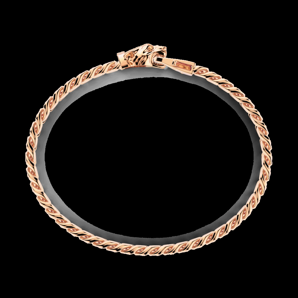 Zancan Bracciale a grumetta Zancan in argento con chiusura a testa di pantera Offerta