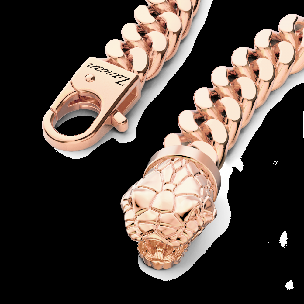 Zancan Bracciale a grumetta Zancan in argento con chiusura a testa di serpente In Vendita