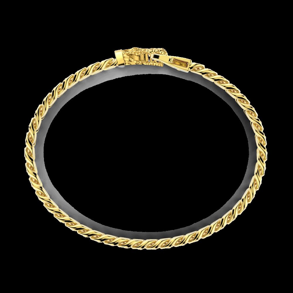 Zancan Bracciale a grumetta Zancan in argento con chiusura a testa di coccodrillo Offerte