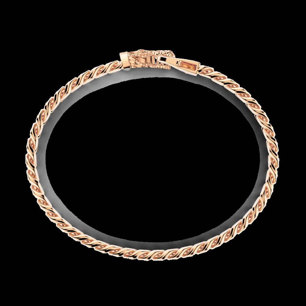 Zancan Bracciale a grumetta Zancan in argento con chiusura a testa di coccodrillo Vendita Calda