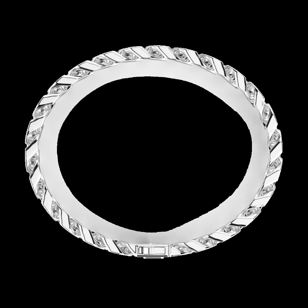 Zancan Bracciale a grumette Zanca in argento con smalto nero Negozio