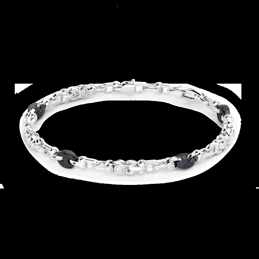 Zancan Bracciale Zancan solo maglia in argento e ceramica Offerte speciali