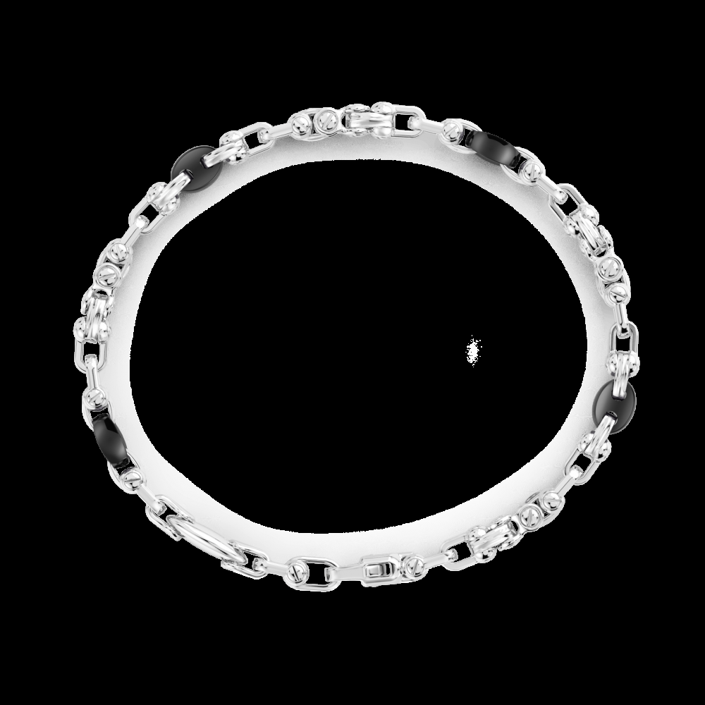 Zancan Bracciale Zancan solo maglia in argento e ceramica Offerte speciali