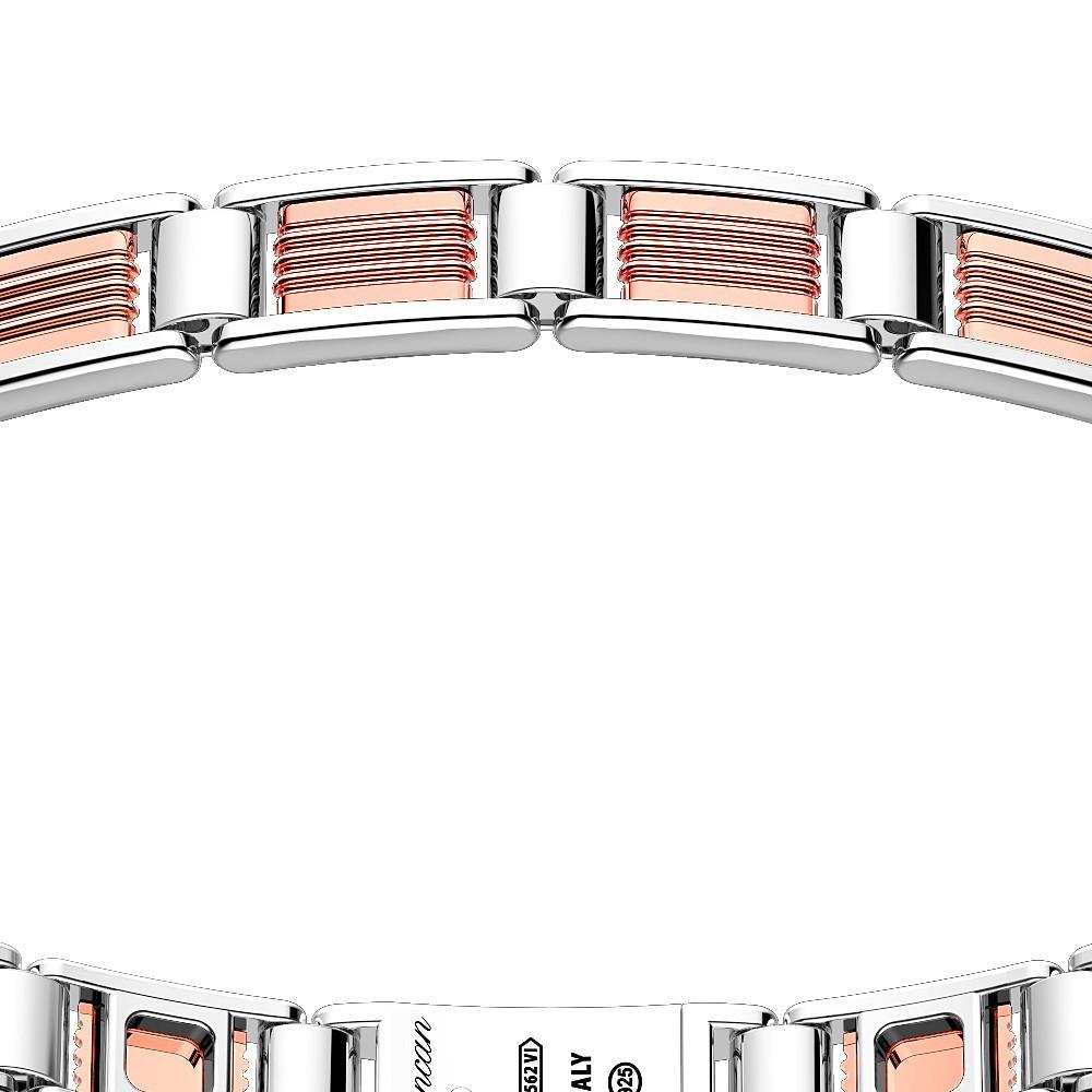 Zancan Bracciale solo maglia Zancan in oro rosa 18k ed argento Ultimo giorno