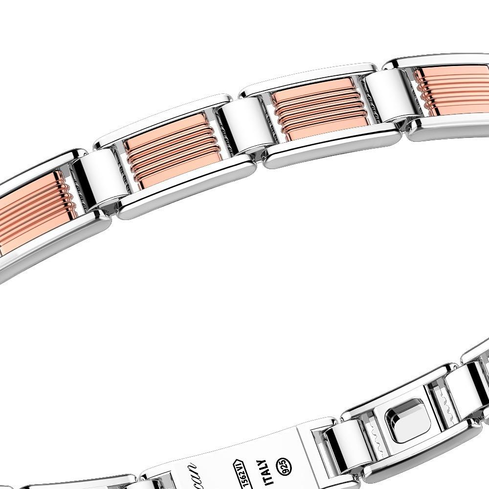 Zancan Bracciale solo maglia Zancan in oro rosa 18k ed argento Fino al 50% di sconto