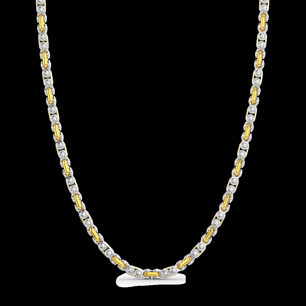 Zancan Collana da uomo Zancan a catena in argento e oro 18k