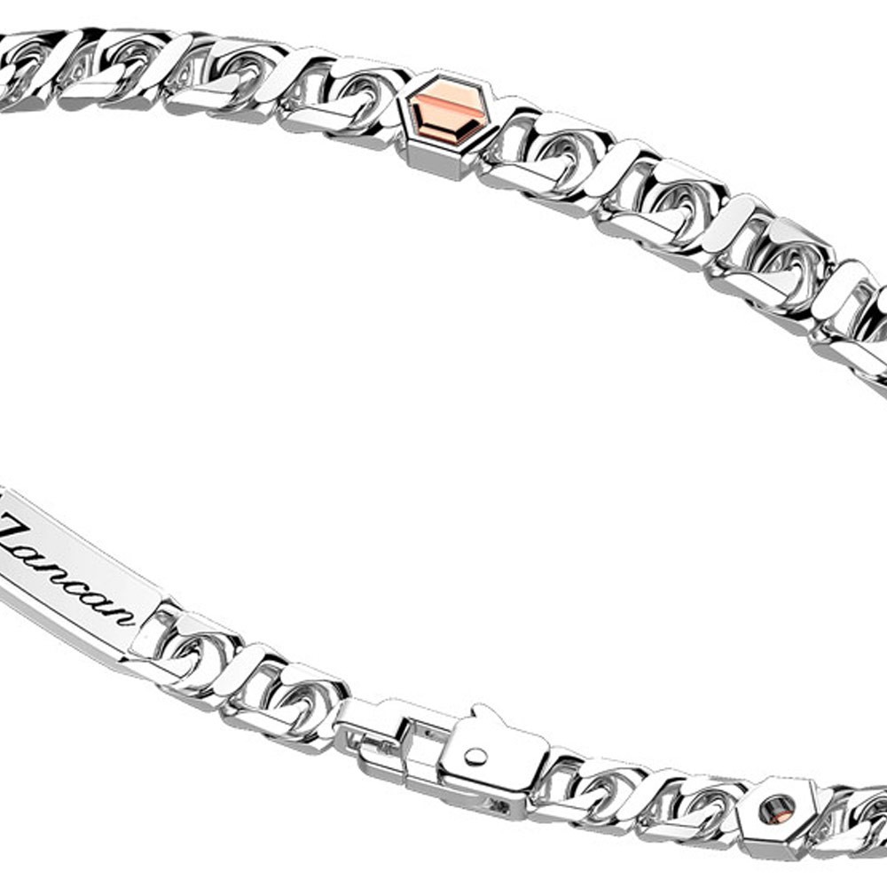 Zancan Bracciale a grumetta Zancan in argento con viti in oro rosa 50% di sconto con spedizione gratuita