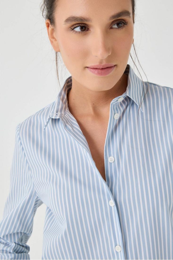 Zanetti 1965 Camicia in cotone stretch a righe Acquista Ora