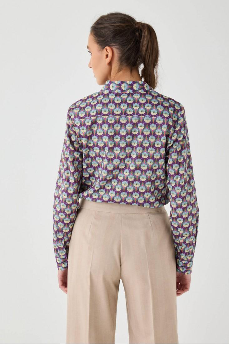 Zanetti 1965 Camicia in cotone Liberty Consegna Veloce
