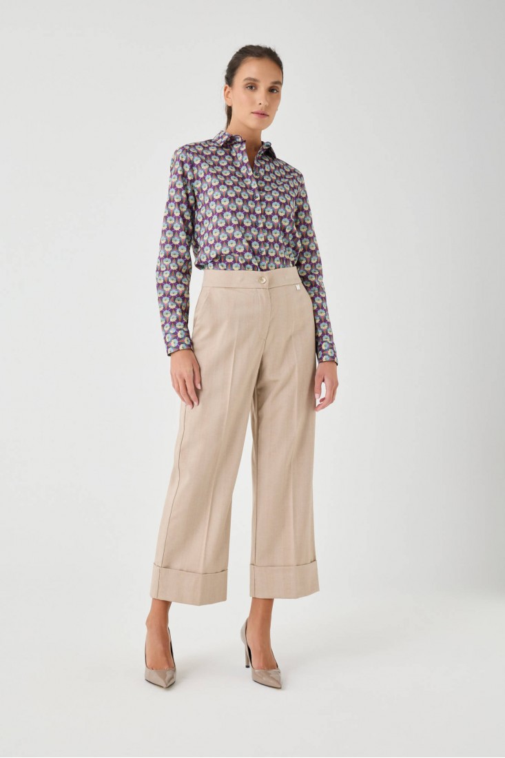 Zanetti 1965 Camicia in cotone Liberty Consegna Veloce